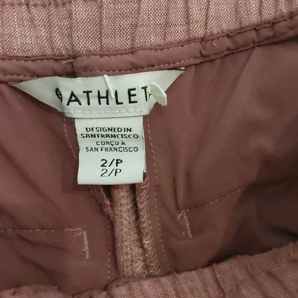 Athleta Cabo Linen Wide Leg Pants Womens Size 2P - Picture 3 of 9